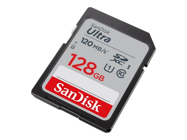Alt view image 2 of 4 - SanDisk 128GB Ultra SDXC UHS-I Memory Card, Up to 140MB/s, C10, U1, Full HD, SD Card, SDSDUNB-128G-GN6IN