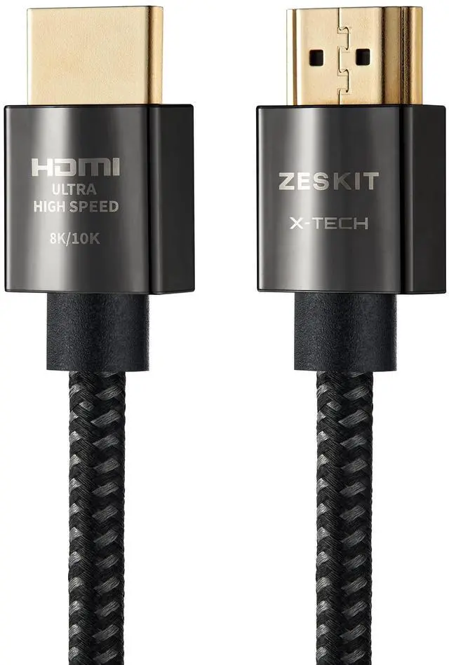 Main image of Zeskit X-Tech 48Gbps Ultra High Speed HDMI Cable 6.5ft, 8K60 4K120 144Hz eARC HDR HDCP 2.2 2.3 Compatible with Dolby Vision Apple TV 4K Roku Sony LG Samsung Xbox Series X RTX 3080 PS4 PS5