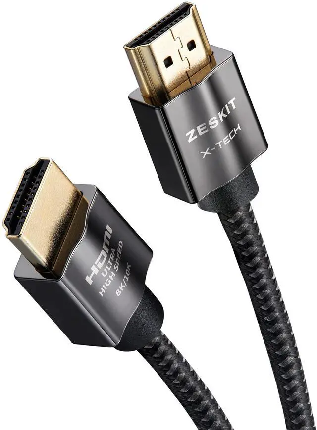 Alt view image 5 of 5 - Zeskit X-Tech 48Gbps Ultra High Speed HDMI Cable 6.5ft, 8K60 4K120 144Hz eARC HDR HDCP 2.2 2.3 Compatible with Dolby Vision Apple TV 4K Roku Sony LG Samsung Xbox Series X RTX 3080 PS4 PS5