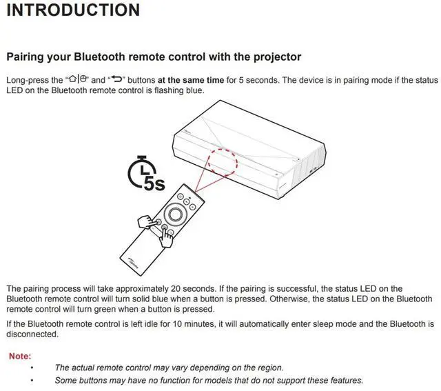 Alt view image 4 of 4 - Greenafil Replacement Remote Compatible for Cinema-X P1/ P2/ P2B/ Pro OPTOMA Projector