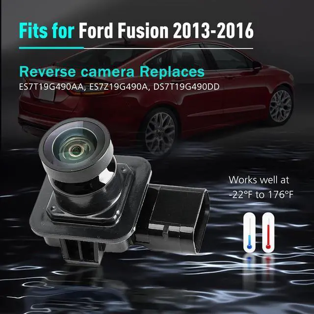 Alt view image 2 of 5 - GOMADEIT Vehicle Backup Cameras fits for Ford Fusion Rear View Camera 2013-2016 Replaces ES7T19G490AA DS7T19G490AA DS7Z19G490-A