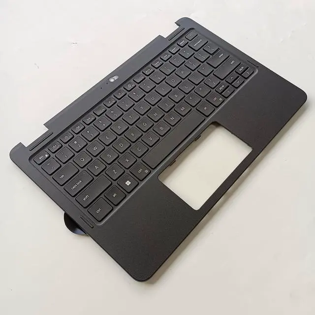 Alt view image 4 of 5 - Lyinsen Replacement for Dell Latitude 11 3120 Laptop Upper Case Palmrest Keyboard Assembly Part 11.6" 0R1976 R1976 Top Cover Black