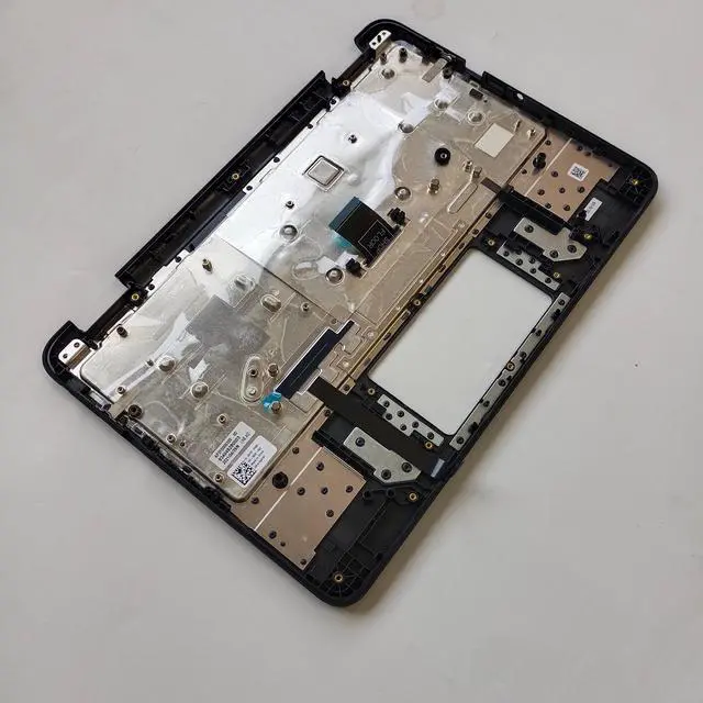 Alt view image 3 of 5 - Lyinsen Replacement for Dell Chromebook 11 3100 2-in-1 Laptop Upper Case Palmrest Keyboard Assembly Part 11.6" 034Y6Y 34Y6Y AP2FD000300 Top Cover Black