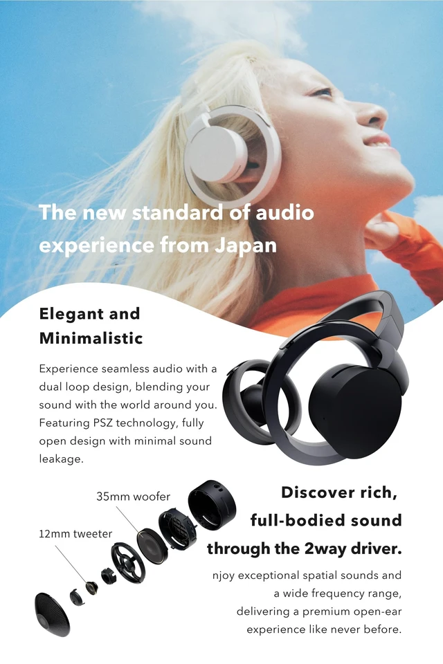 Alt view image 4 of 5 - nwm ONE Wireless Open-Ear Headphones with 1.5-Year Warranty Light Gray