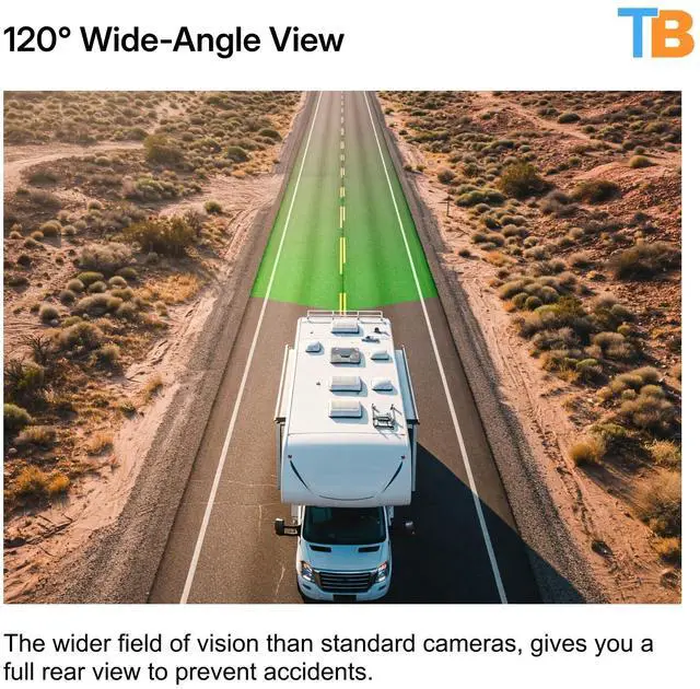 Alt view image 3 of 5 - TadiBrothers 7 HD License Plate Backup Camera with a Monitor Wired for No Interference, 120 Wide-Angle, Weatherproof, Night Vision American-Based, 1-Year Warranty