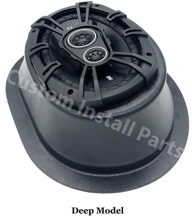 Alt view image 2 of 5 - Custom Install Parts Universal Angled Deep Speaker Enclosures Boxes Pods Surface Mount for Install of 6 x 9 Inch Speakers