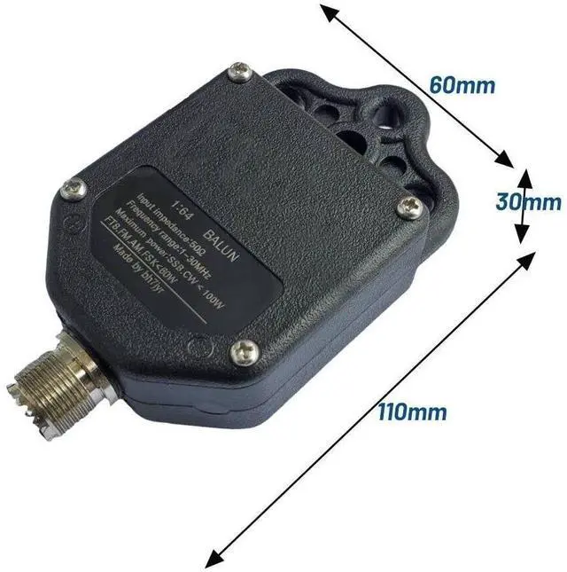 Alt view image 5 of 5 - 1:64 Balun End Fed Half Wave Antenna - 1-30MHz, 100W PEP EFHW Balun