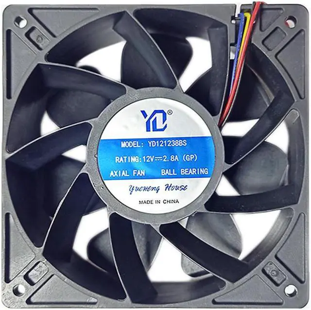 Alt view image 6 of 6 - 120x120x38mm PWM cooling fan s9 s17 s11 L3 s15 s9j axial fan 120mm 12V fan