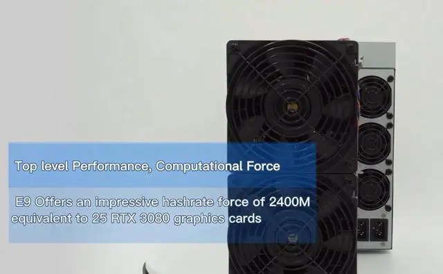 Alt view image 5 of 7 - New Arrived Antminer E9 2.1gh Ethash Algorithm 2100Mh/S 2300W ETH/ETC Miner Master With Power Supply Included