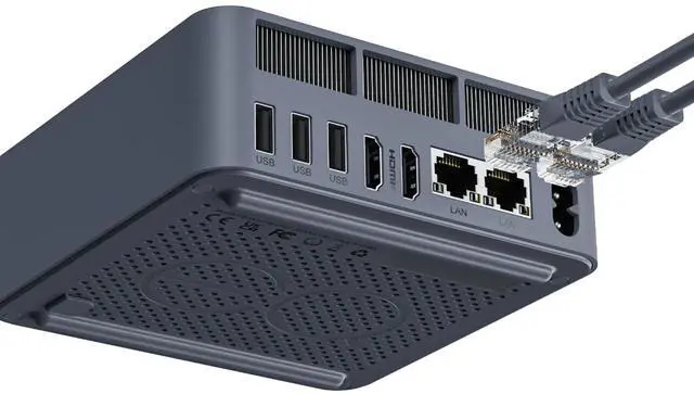 Alt view image 2 of 4 - Beelink Mini PC EQi12 Core i7-12650H (10C/16T Up to 4.7GHz), 24GB DDR5 RAM 500GB NVME SSD, Intel UHD Graphics, Windows 11 Pro, WiFi 6/BT 5.2