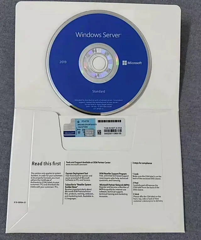 Alt view image 3 of 7 - server 2025 standard datacenter DVD OEM package leave us message about the version you need