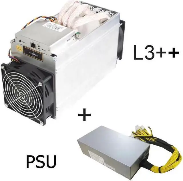 Alt view image 4 of 4 - ANTMINER L3++( With power supply ) 580 MH/s Litecoin Dogecoin Merge mining LTC Miner Merge DOGE Miner LTC Mining Machine Better Than ANTMINER L3 L3+ S9 S9i ASIC Blockchain Miners