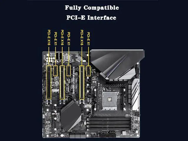 Alt view image 2 of 4 - WiFi6 wireless network card PCI-E desktop network card Gaming gigabit network card 5G dual-band 1800M Bluetooth 5.2.