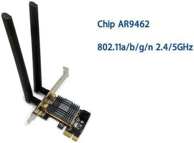 Alt view image 2 of 4 - Desktop PCI-E Wireless Network Card 5G Dual-band 300M Bluetooth 4.0 Stable