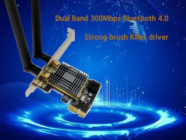 Alt view image 3 of 4 - Desktop PCI-E Wireless Network Card 5G Dual-band 300M Bluetooth 4.0 Stable