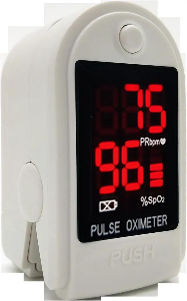 Alt view image 2 of 6 - adult fingertip pulse oximeter for home use with LED display