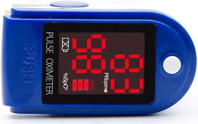 Alt view image 3 of 6 - adult fingertip pulse oximeter for home use with LED display