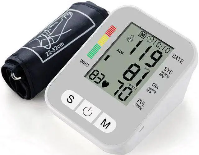 Alt view image 5 of 6 - Blood Pressure Monitor, Mericonn Upper Arm Digital Blood Pressure Monitors Cuff BP Machine Automatic Heart Rate Pulse Monitor with Backlight Display and Voice Function Home Use