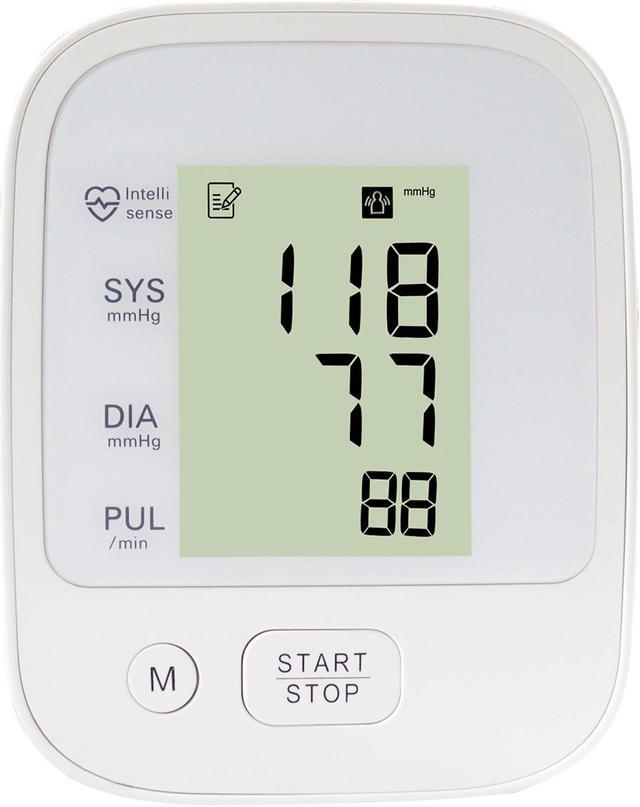  Blood Pressure Monitor Upper Arm, Automatic Digital BP & Pulse  Rate Machine with Large Cuff - 4.3'' LCD & Broadcast with 2×120 Memory for  Home Use : Health & Household