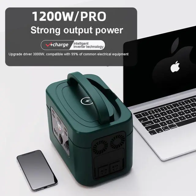 Main image of 1200-Watt Continuous/2000W Peak Output Portable Power Station Explorer 880 Push Button Start Battery Generator for Outdoors