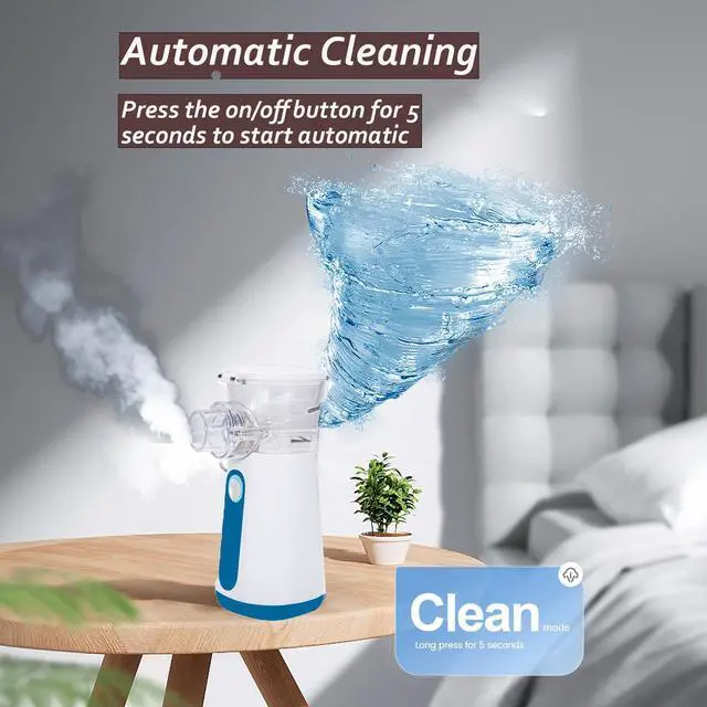 Alt view image 8 of 11 - Portable Nebulizer Machine for Adults Kids, USB-C Rechargeable Handheld Nebulizer for Breathing Treatment, 2 Adjustable Modes, Efficiency&Quiet, 3 Masks, Travel and Home Use