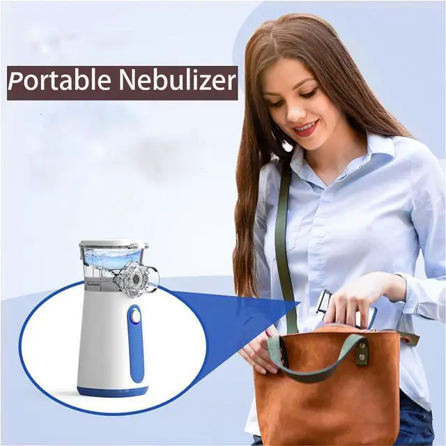Alt view image 9 of 11 - Portable Nebulizer Machine for Adults Kids, USB-C Rechargeable Handheld Nebulizer for Breathing Treatment, 2 Adjustable Modes, Efficiency&Quiet, 3 Masks, Travel and Home Use