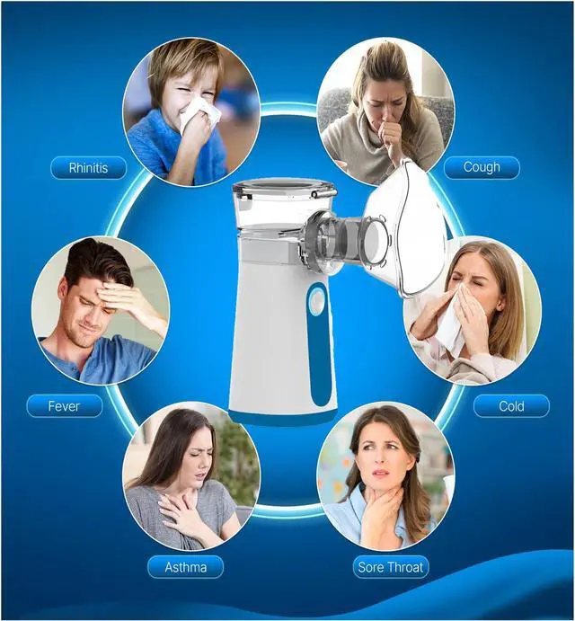 Alt view image 11 of 11 - Portable Nebulizer Machine for Adults Kids, USB-C Rechargeable Handheld Nebulizer for Breathing Treatment, 2 Adjustable Modes, Efficiency&Quiet, 3 Masks, Travel and Home Use