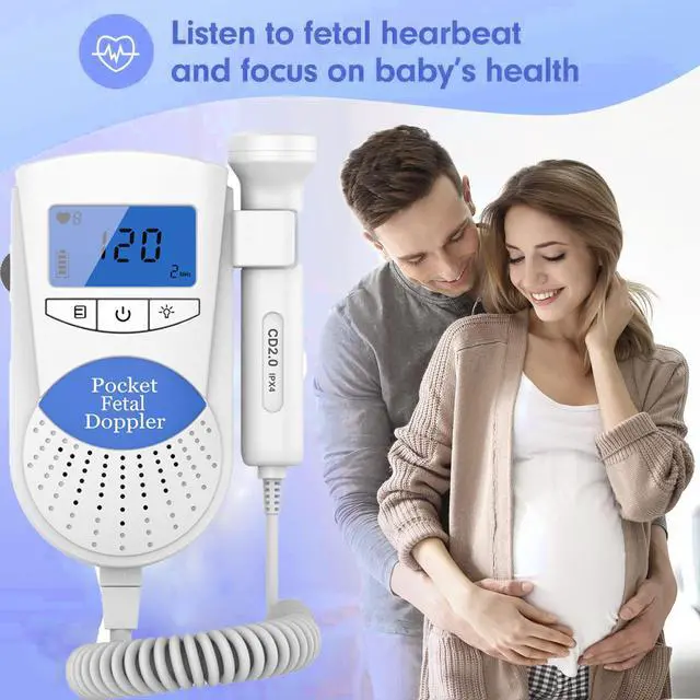 Alt view image 7 of 7 - Home Use Fetal Doppler Electronic Equipment Baby Heartbeat Monitor