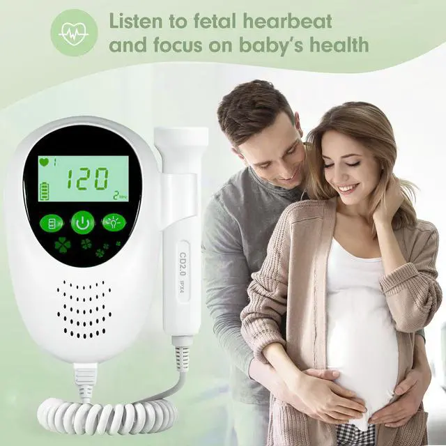Alt view image 7 of 7 - Household Pregnant Fetal Doppler Baby Heartbeat Monitor Fetal Doppler