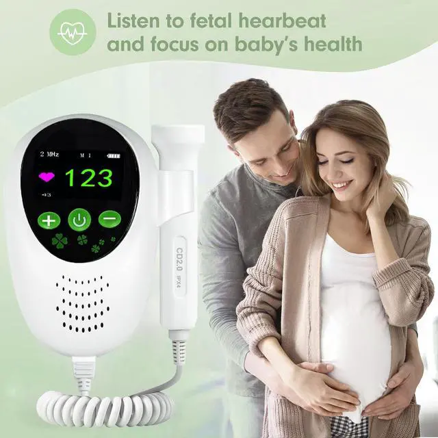 Alt view image 7 of 7 - Mericonn Ultrasound Fetal Doppler with Colors TFT Screen for Home use Medical