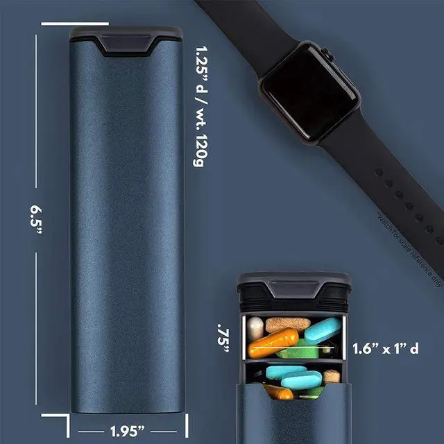 Alt view image 3 of 6 - Mericonn Weekly Travel Pill Organizer Daily Cute Pill Box 7 Day Small Pill Case Holder to Vitamins Supplements Pretty Medicine Box Gift for Office Trip Gym