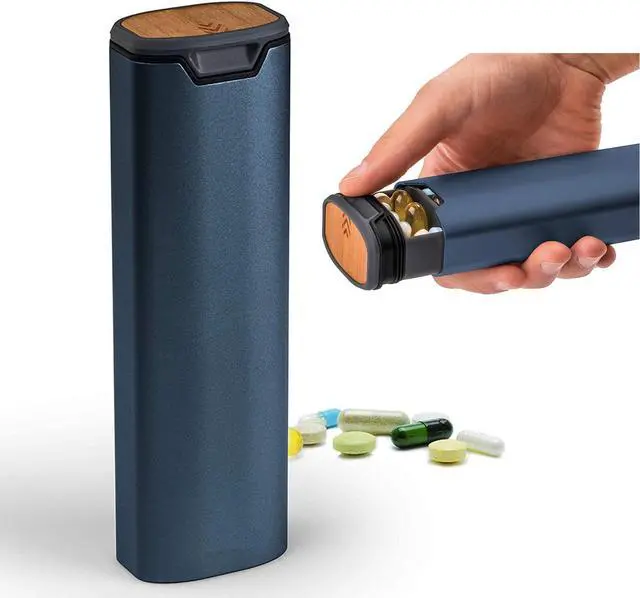 Alt view image 6 of 6 - Mericonn Weekly Travel Pill Organizer Daily Cute Pill Box 7 Day Small Pill Case Holder to Vitamins Supplements Pretty Medicine Box Gift for Office Trip Gym