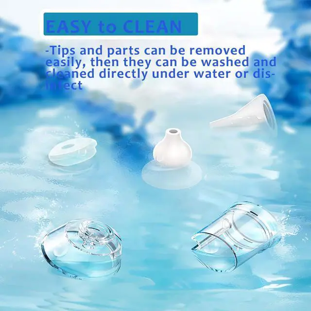 Alt view image 5 of 6 - Baby Nasal Aspirator, Electric Nose Sucker for Toddler with 3 Adjustable Levels Suction, Rechargeable Snot Sucker for babies with Nursery Rhymes