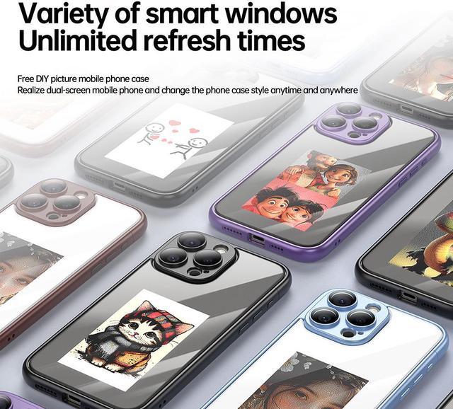 Alt view image 2 of 7 - Mericonn NFC Smart E-Ink Screen Phone Case Cover For Apple iPhone 15 Pro Max Plus