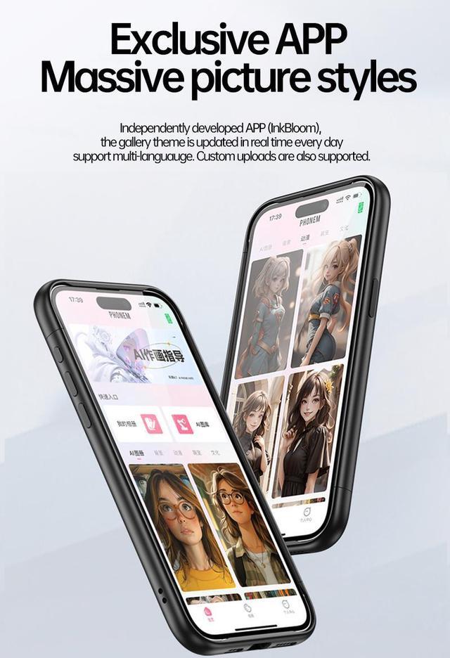 Alt view image 5 of 7 - Mericonn NFC Smart E-Ink Screen Phone Case Cover For Apple iPhone 15 Pro Max Plus