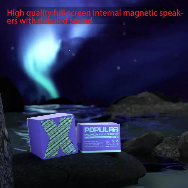 Alt view image 2 of 7 - Mericonn Basix X1 Portable Bluetooth Speaker, Green - Exceptional Sound Quality, Compact Design, Bluetooth 5.0, Durable Aluminum Alloy Shell, Hands-Free Calling, Dual Speaker Series Function