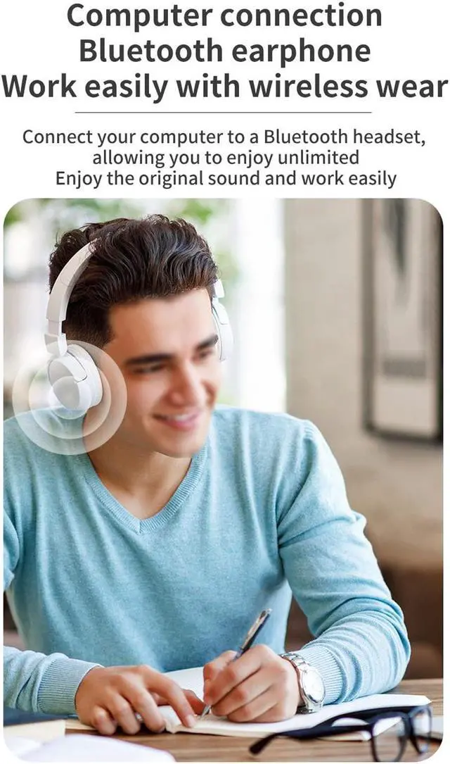 Alt view image 4 of 7 - Mericonn NFC Wireless Audio Adapter - Rechargeable Car Electronics Accessory with Type-C Charging and Ultra Long Distance Transmission for Hands-Free Calling and Music Playback