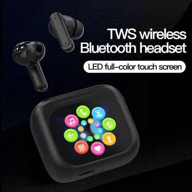 Alt view image 2 of 7 - Mericonn AI-Powered Translator Earbuds with Real-Time 168 Language Translation | Touch Screen Charging Case | Bluetooth 5.4 | Noise Cancelling Mic | 25-Hr Battery for iPhone & Android