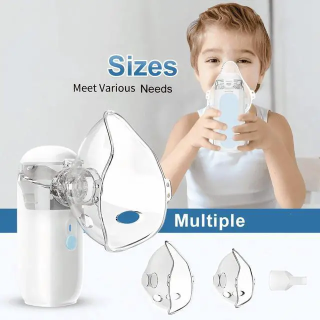Alt view image 4 of 6 - Mericonn Small Portable Humidifiers Machine Steam Inhalator USB Rechargeable three accessories easy to carry suitable for Adults & Kids and for Travel