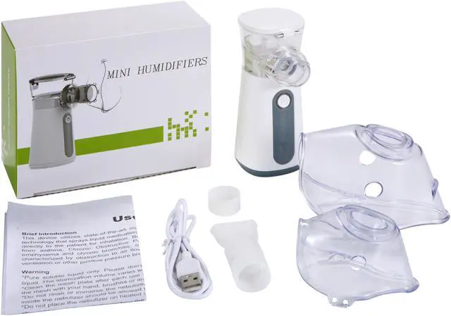 Alt view image 5 of 11 - Portable Nebulizer Machine for Adults Kids, USB-C Rechargeable Handheld Nebulizer for Breathing Treatment, 2 Adjustable Modes, Efficiency&Quiet, 3 Masks, Travel and Home Use