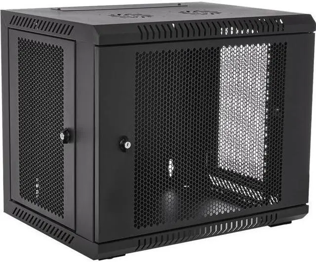 Alt view image 4 of 9 - V7 9U Rack Wall Mount Vented Enclosure