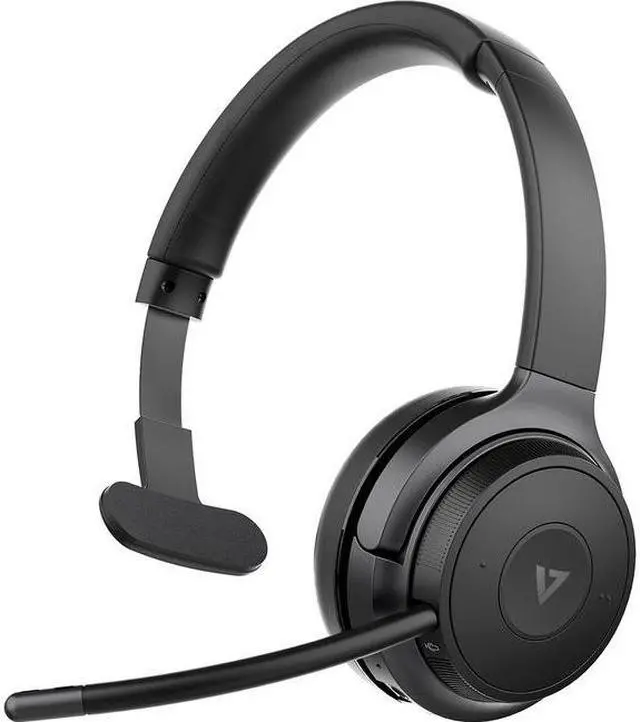 Alt view image 8 of 20 - V7 Wireless Mono Headset On Ear Gray/Black (HB605M)