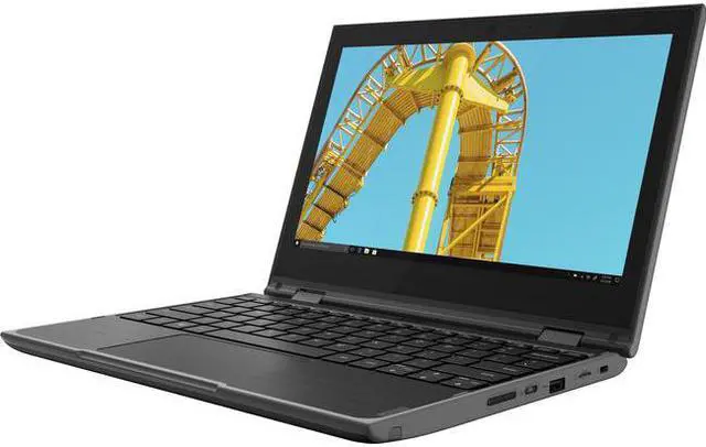 Alt view image 20 of 20 - Lenovo 300e Windows 2nd Gen 81M9007EUS 11.6" Touchscreen 2 in 1 Notebook - HD - 1366 x 768 - Intel Celeron N4120 Quad-core (4 Core) 1.10 GHz - 4 GB RAM - 128 GB SSD - Gray - Windows 10 Pro - Inte
