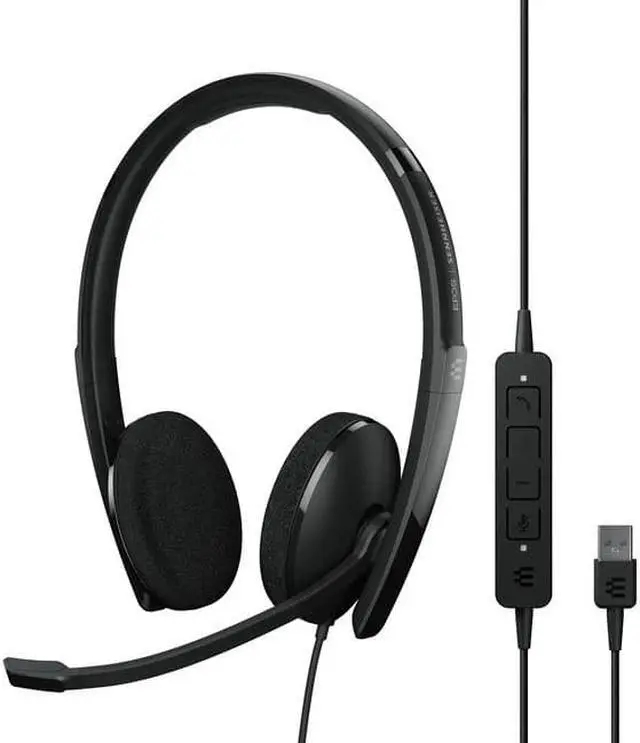 Alt view image 11 of 19 - EPOS | SENNHEISER ADAPT 160 USB II Headset - Stereo - USB - Wired - On-ear - Binaural - 5.86 ft Cable - Noise Cancelling Microphone - Black - 1000915