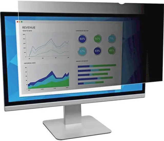 Alt view image 11 of 20 - 3M Blackout Frameless Privacy Filter for 22" Widescreen LCD Monitor 16:10