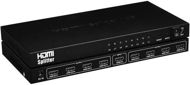 Alt view image 10 of 10 - 4XEM 4XHDMISP1X8 Video Splitter