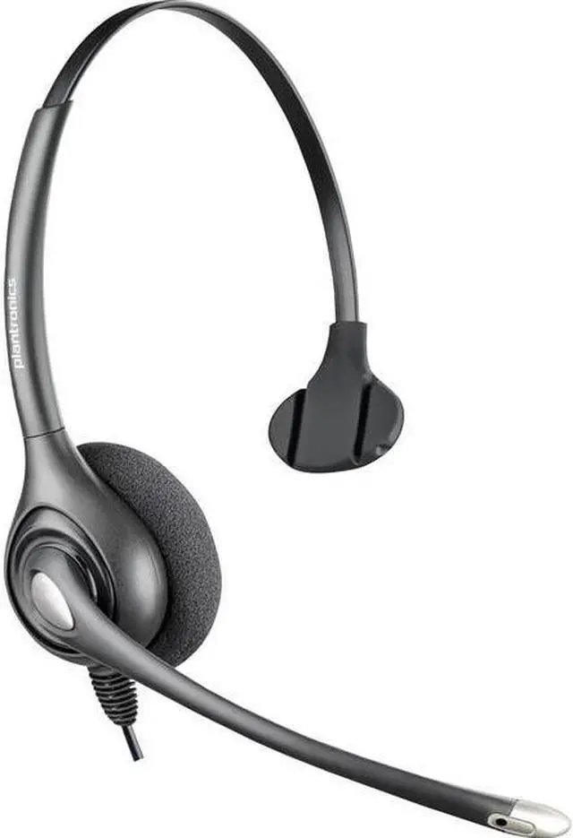 Alt view image 6 of 7 - Plantronics 92715-01 Supraplus Wideband HW251NC QD Monaural Headset - Black