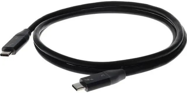 Alt view image 7 of 9 - AddOn 1.2m 4.0ft USB C 3.1 Male to Male Thunderbolt-compatible Sync and Charge Black Cable