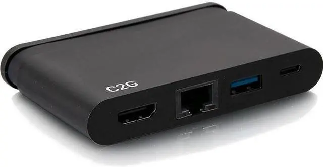 Alt view image 12 of 13 - C2G USB C Dock with HDMI USB Ethernet USB C & Power Delivery up to 100W C2G54455