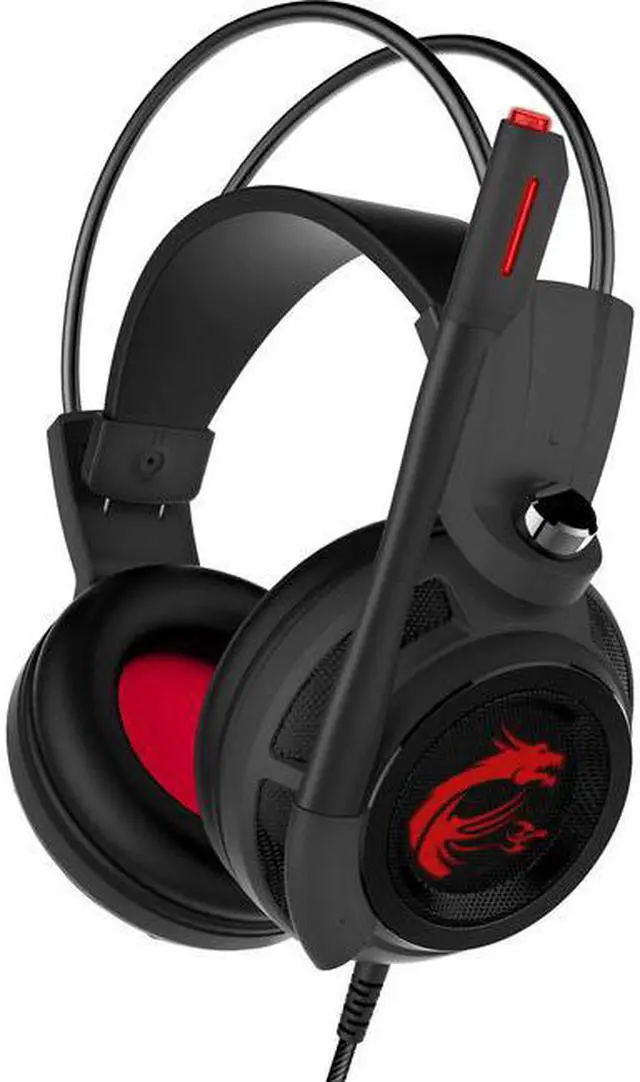 Alt view image 7 of 7 - MSI DS502 GAMING Headset with Surround Sound and Vibration